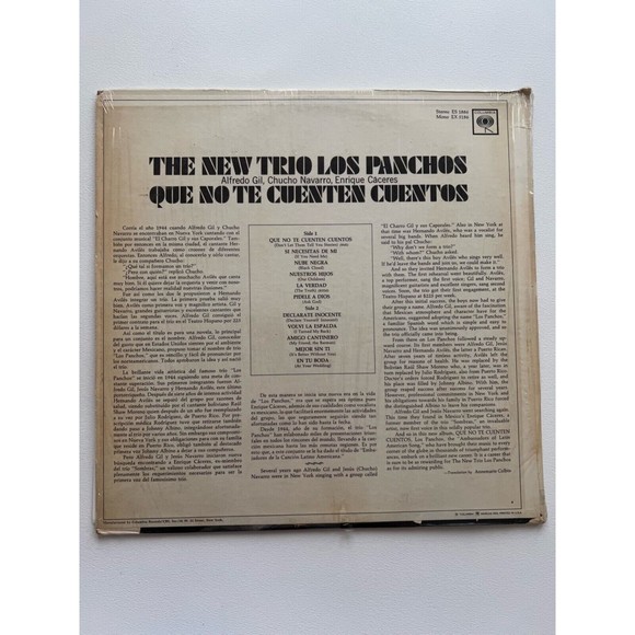 The New Trio Los Panchos Que No Te Cuenten Cuentos LP Columbia 5186 Mono VG+ - Picture 2 of 7